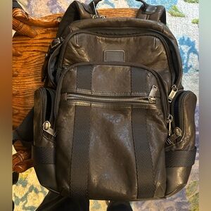 🤩SOLD🤩 TUMI Black Leather Backpack